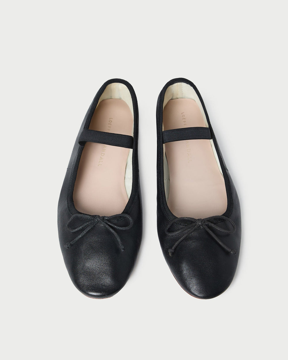 Loeffler Randall Women | Leonie Black Leather Ballet Flat
