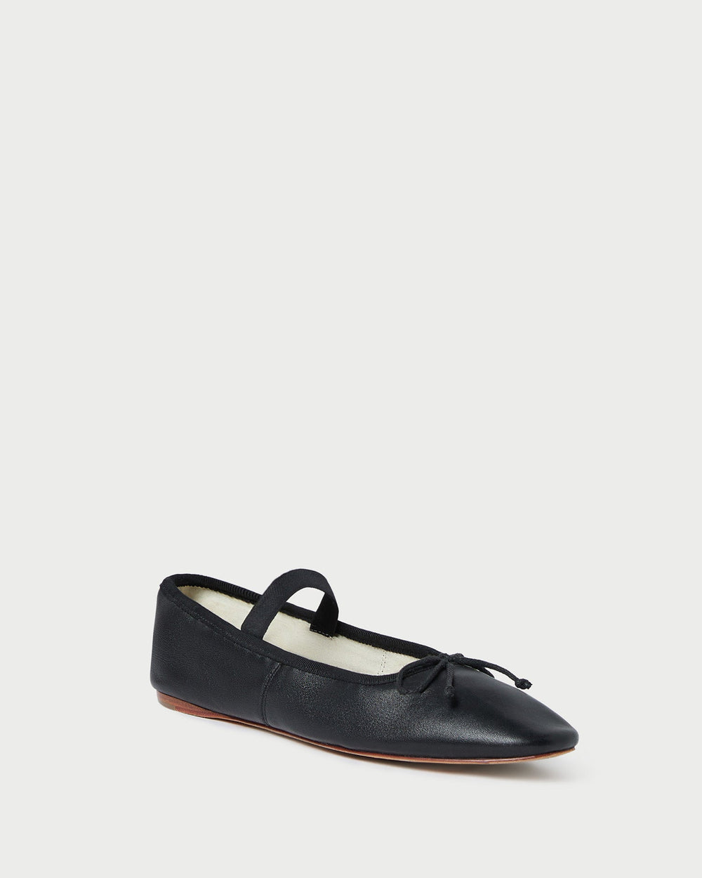 Loeffler Randall Women | Leonie Black Leather Ballet Flat