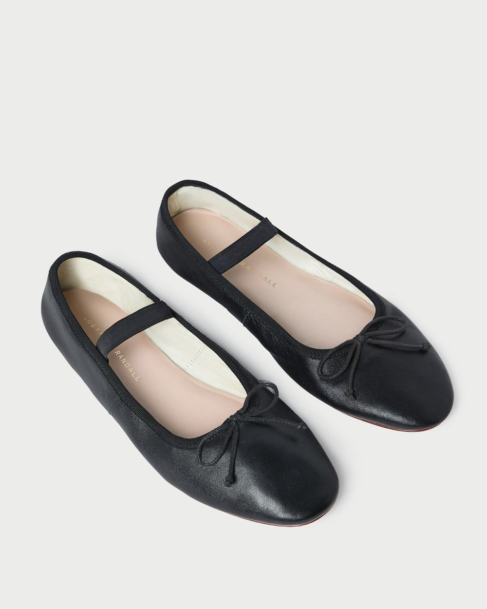 Loeffler Randall Women | Leonie Black Leather Ballet Flat