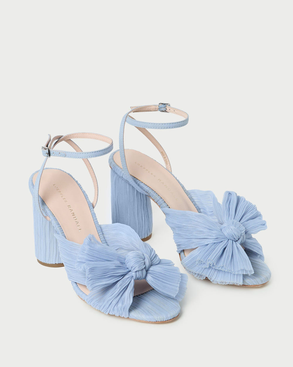 Loeffler Randall Women | Camellia Blue Pleated Bow Heel