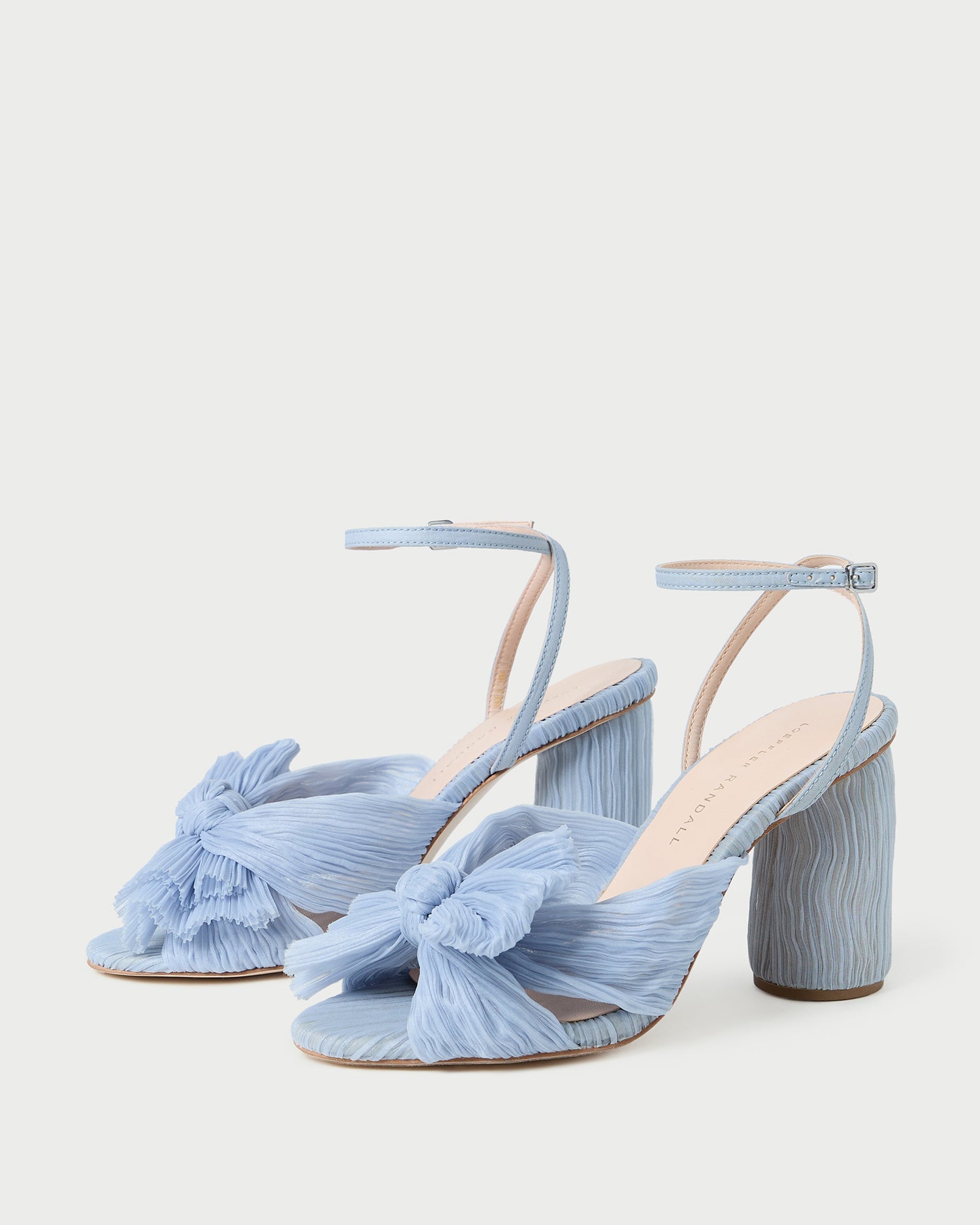 Loeffler Randall Women | Camellia Blue Pleated Bow Heel