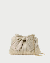 Rayne Platinum Bow Clutch | Women Loeffler Randall