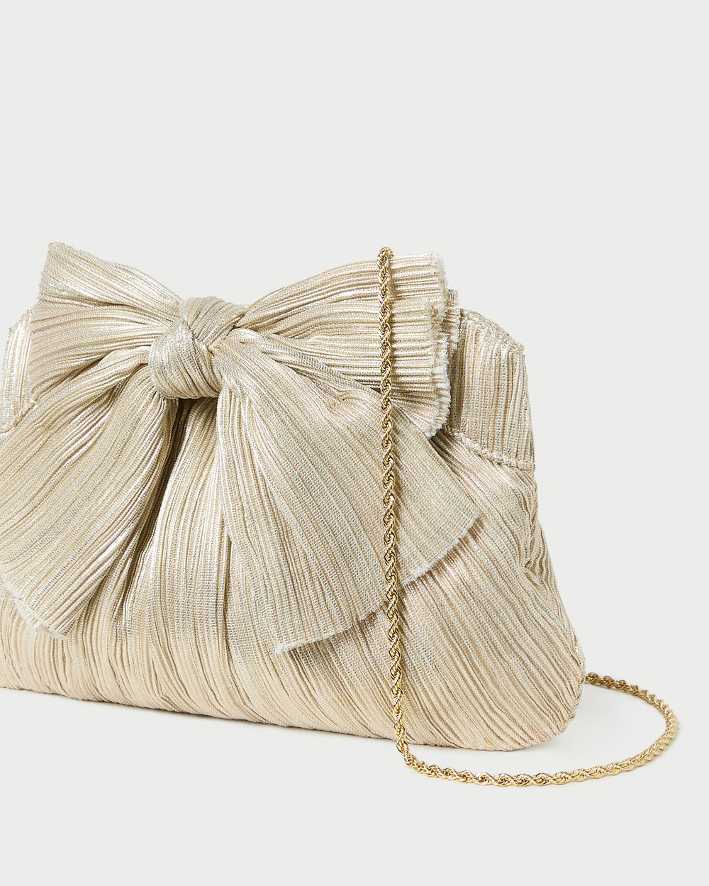 Rayne Platinum Bow Clutch | Women Loeffler Randall