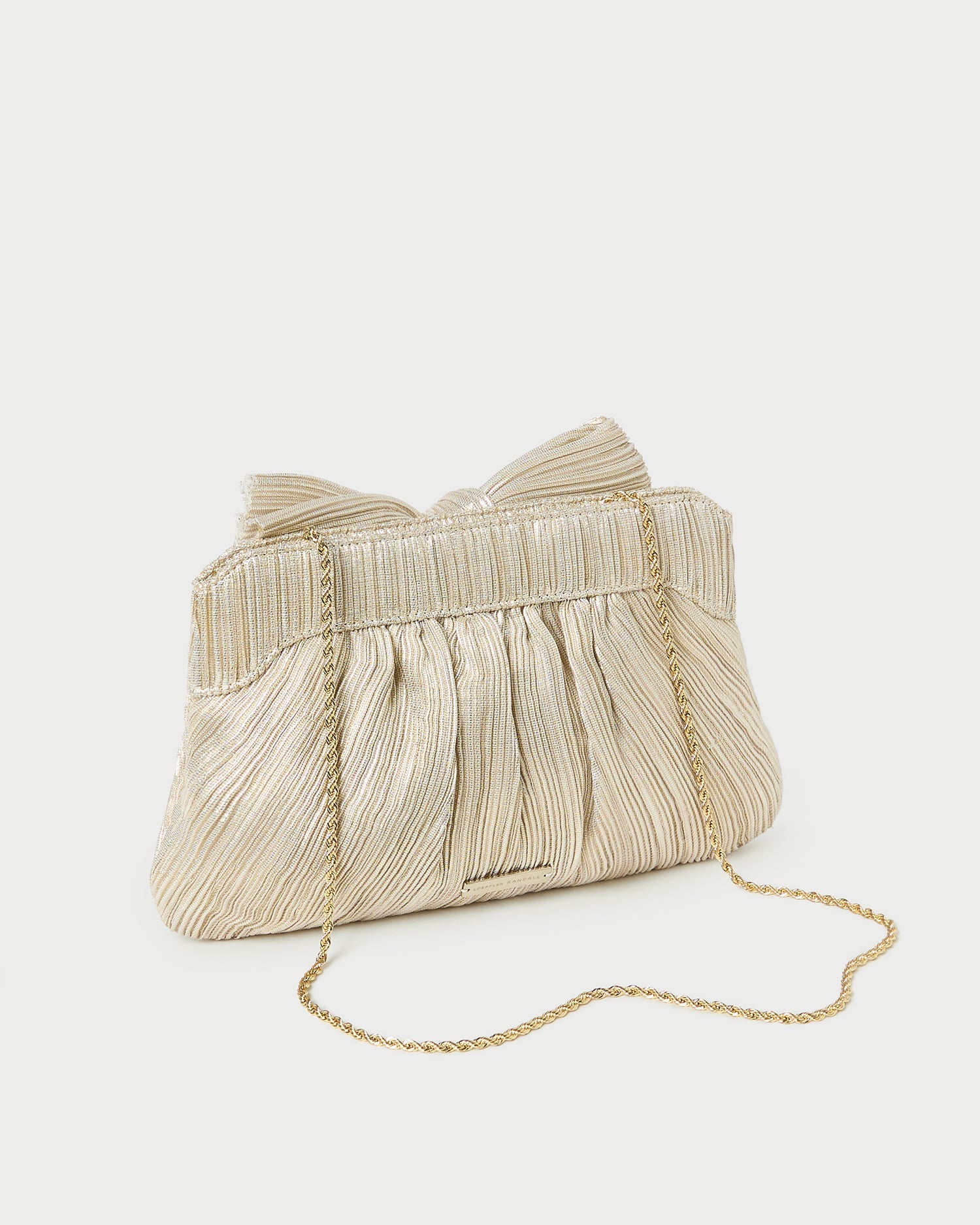 Rayne Platinum Bow Clutch | Women Loeffler Randall