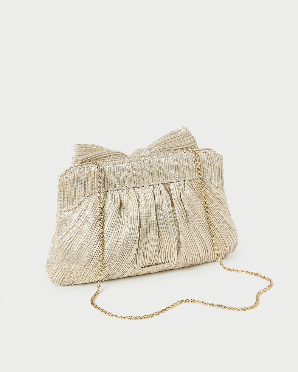 Rayne Platinum Bow Clutch | Women Loeffler Randall