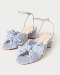 Dahlia Blue Pleated Bow Heel | Loeffler Randall Women
