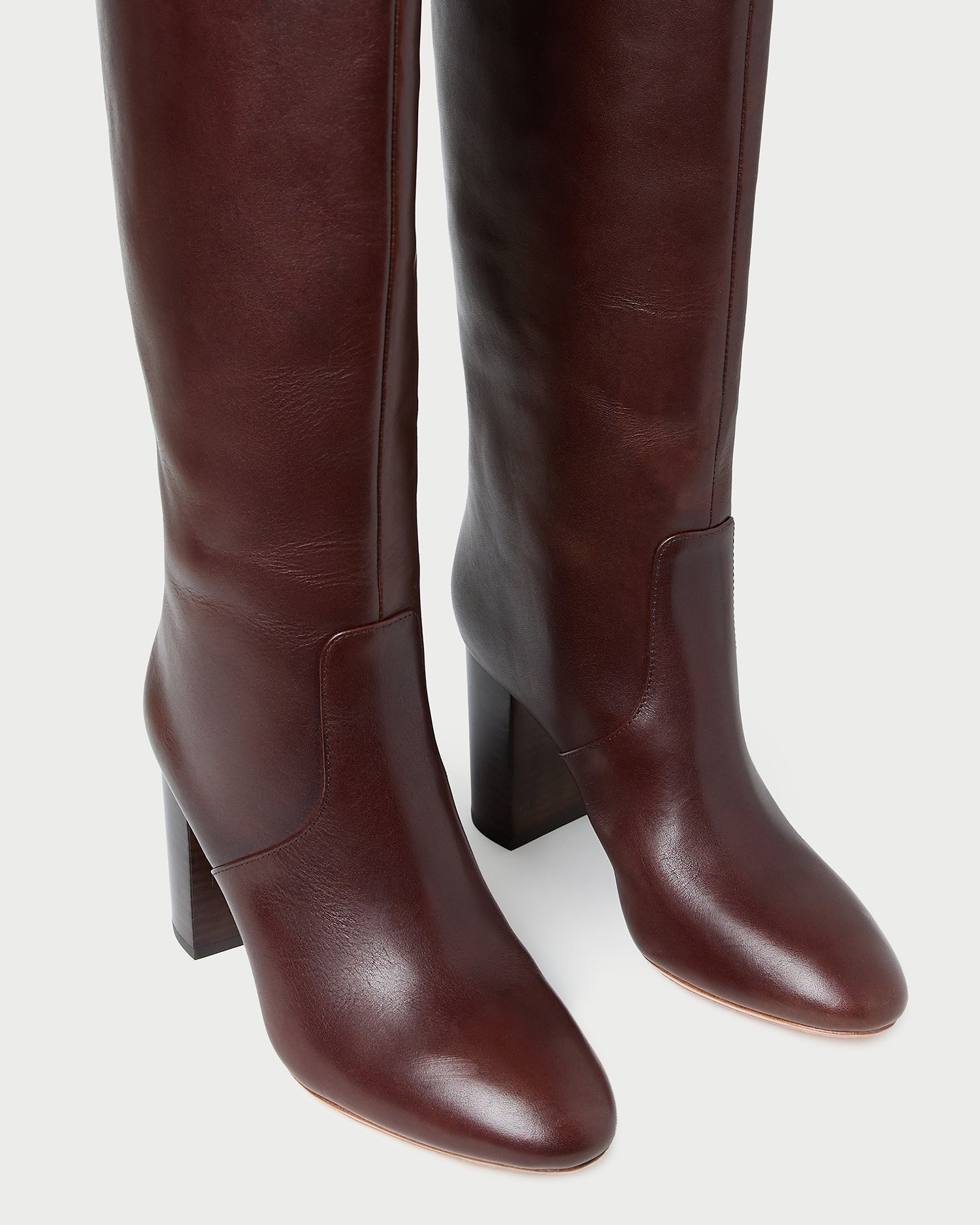 Loeffler Randall Women | Goldy Espresso Leather Tall Boot