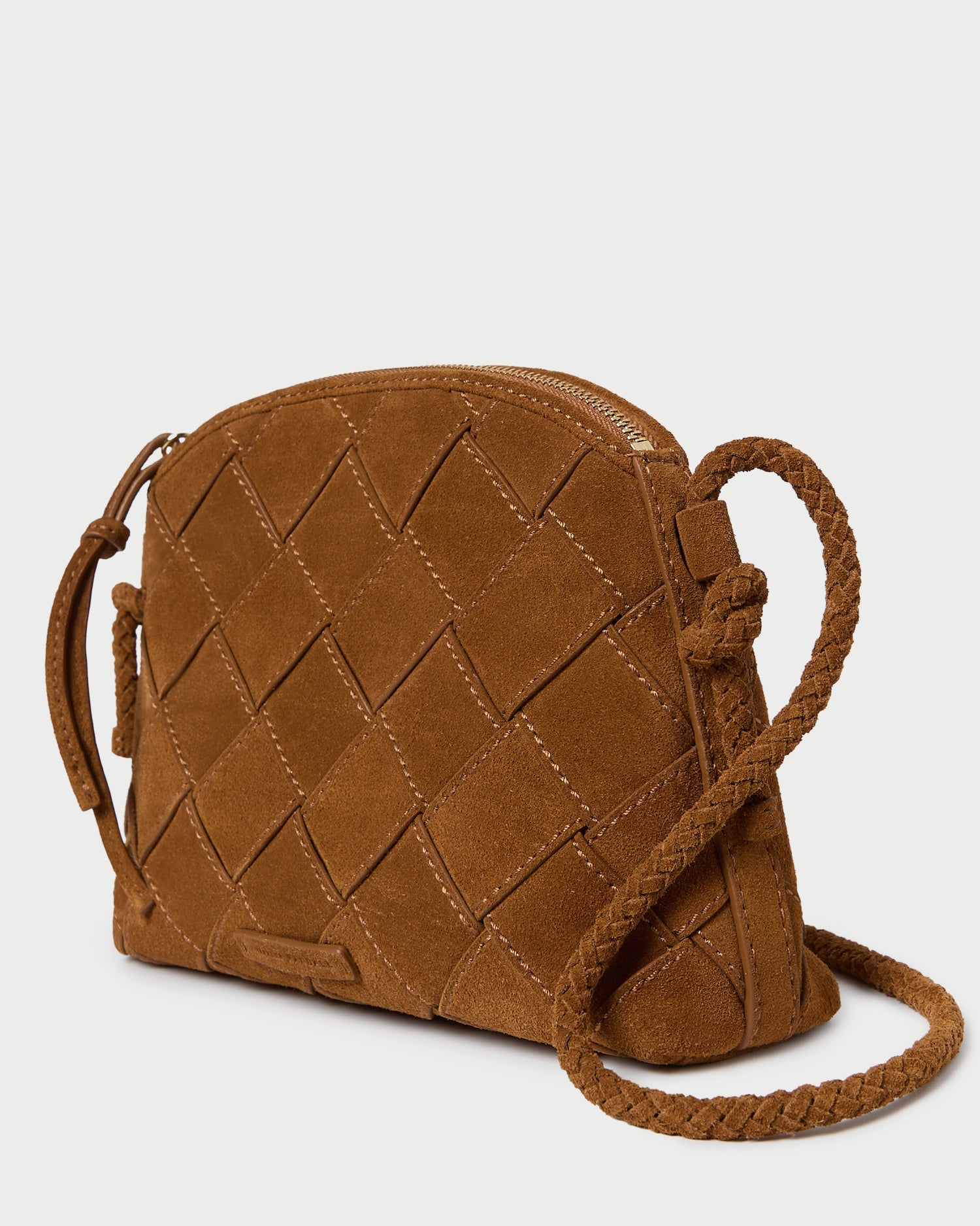 Loeffler Randall Women | Mallory Cacao Woven Suede Crossbody