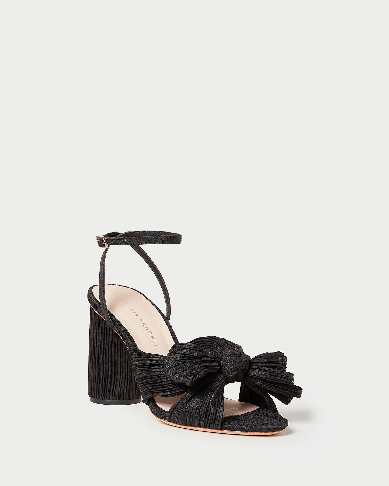 Camellia Black Pleated Bow Heel | Women Loeffler Randall