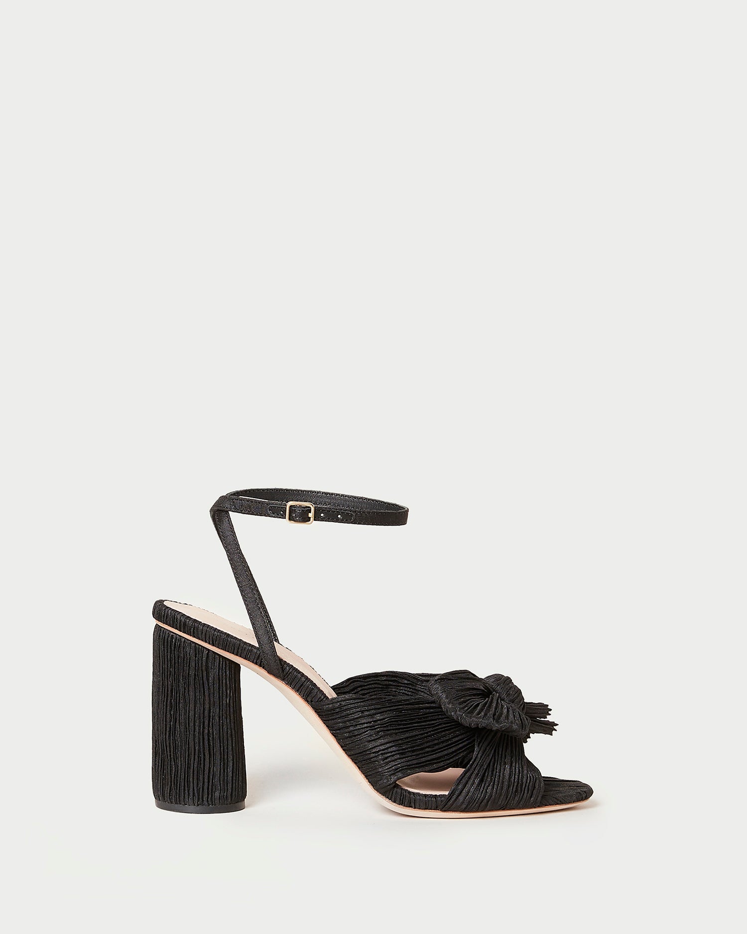 Camellia Black Pleated Bow Heel | Women Loeffler Randall