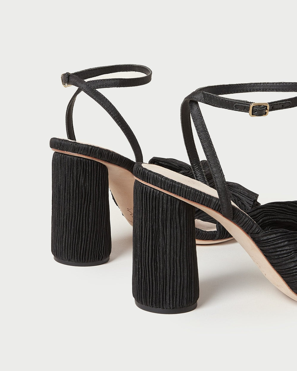 Camellia Black Pleated Bow Heel | Women Loeffler Randall