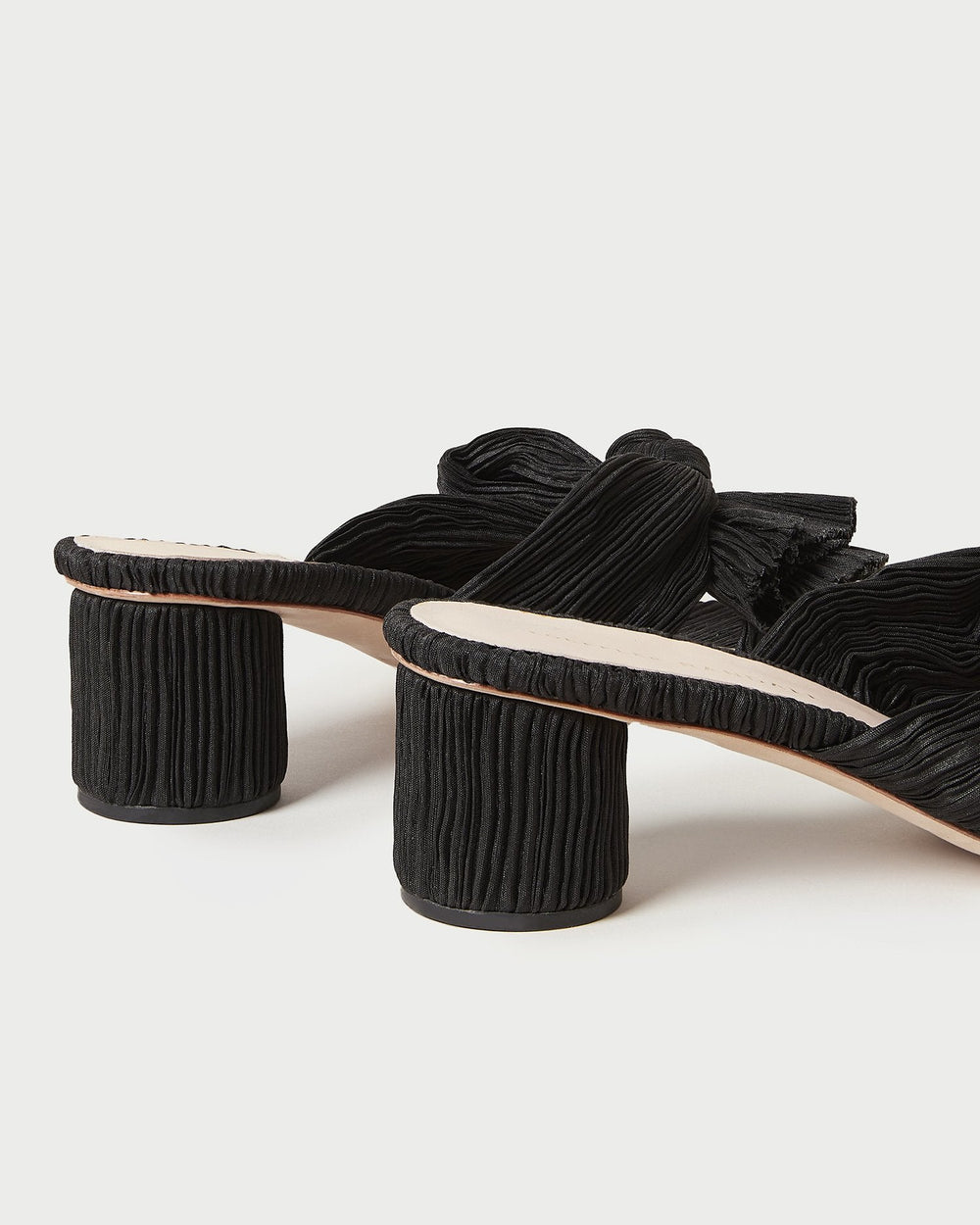 Emilia Black Pleated Bow Heel | Loeffler Randall Women