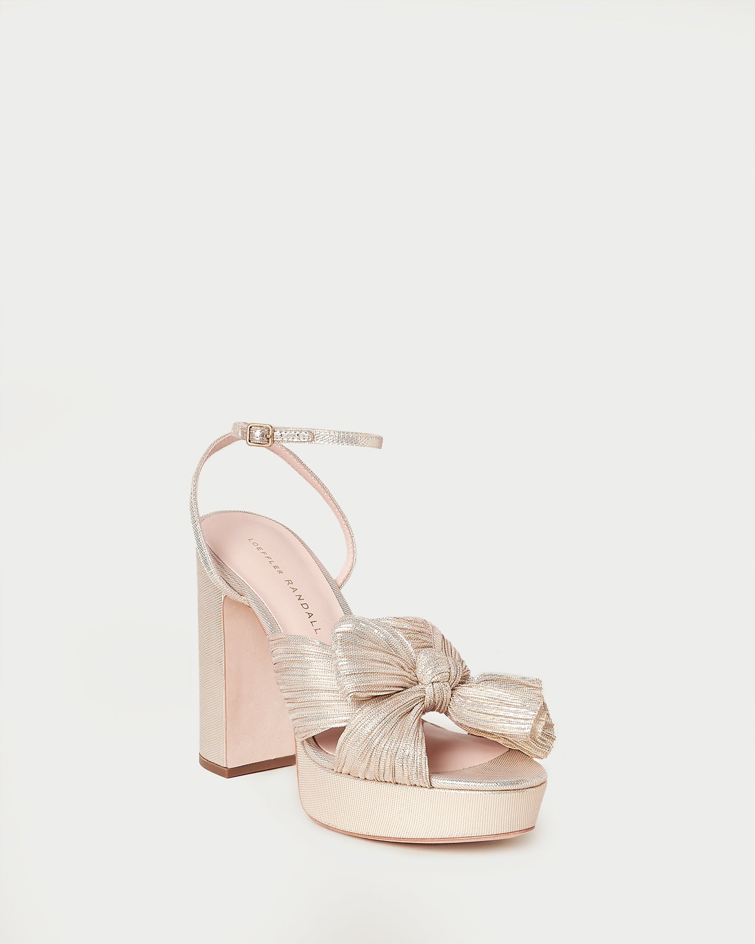 Natalia Platinum Platform Bow Heel | Women Loeffler Randall