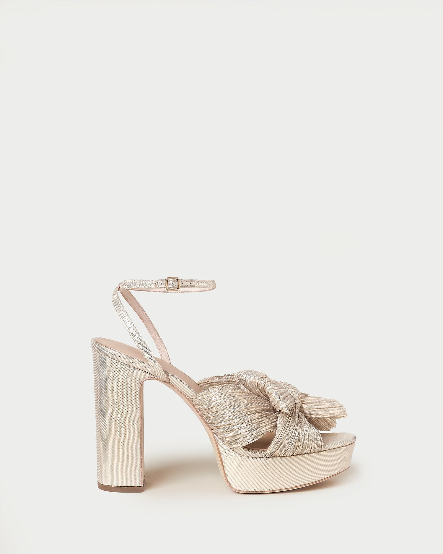 Natalia Platinum Platform Bow Heel | Women Loeffler Randall
