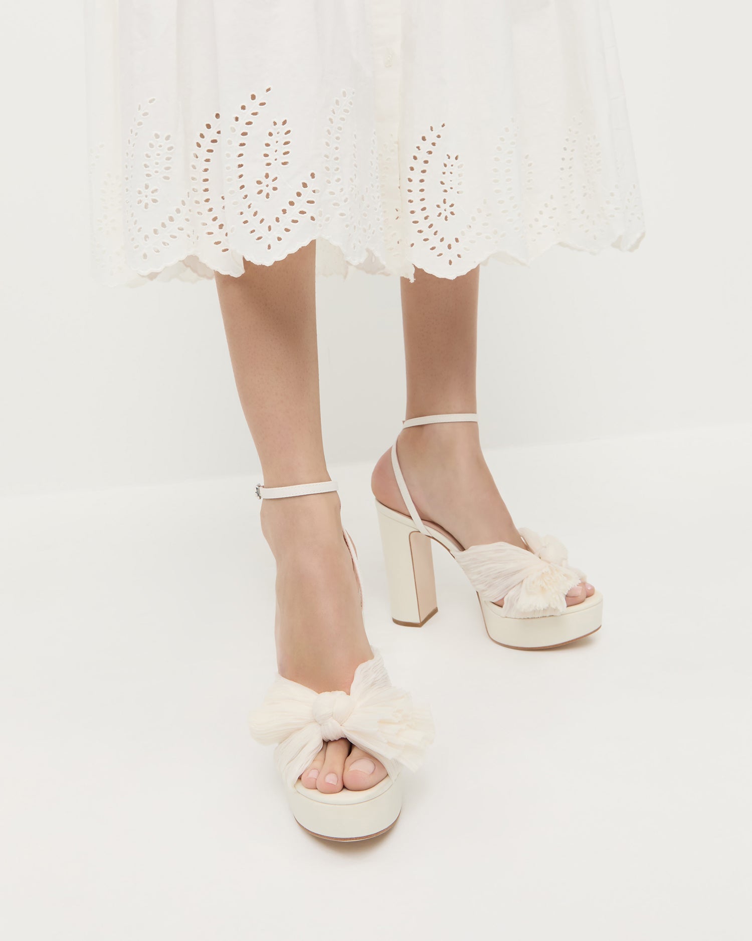 Natalia Pearl Platform Bow Heel | Women Loeffler Randall