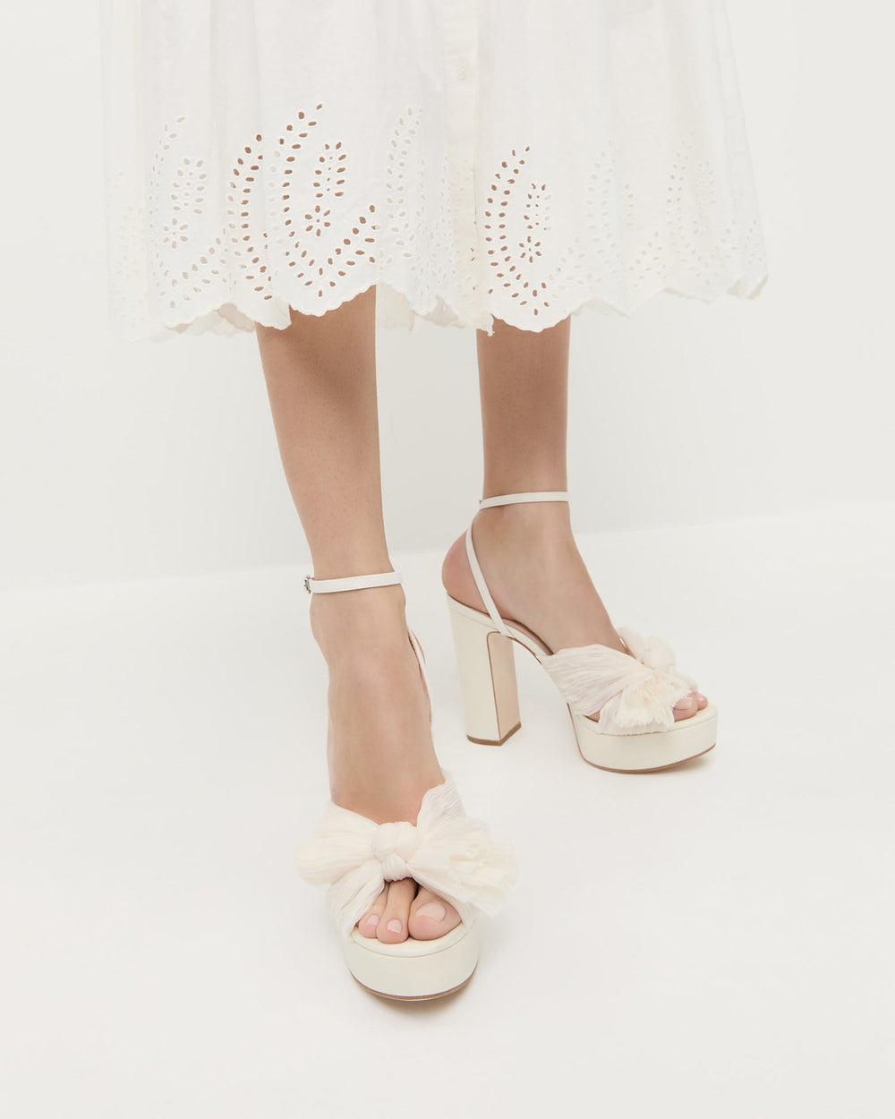 Natalia Pearl Platform Bow Heel | Women Loeffler Randall