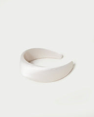 Bellamy Cream Satin Headband | Women Loeffler Randall