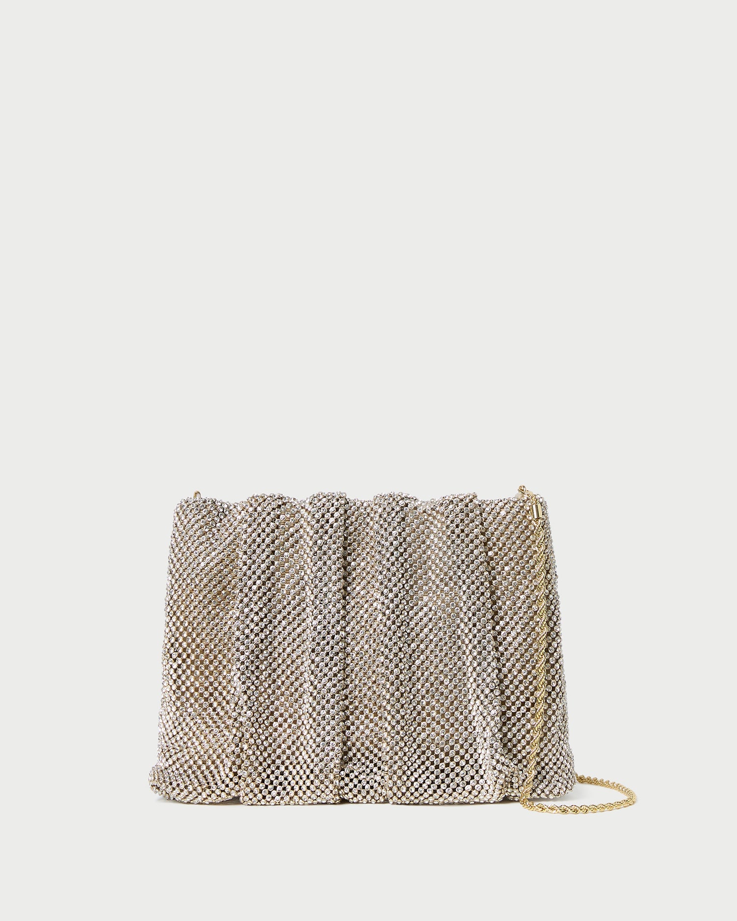 Ember Gold Diamante Gathered Clutch | Women Loeffler Randall