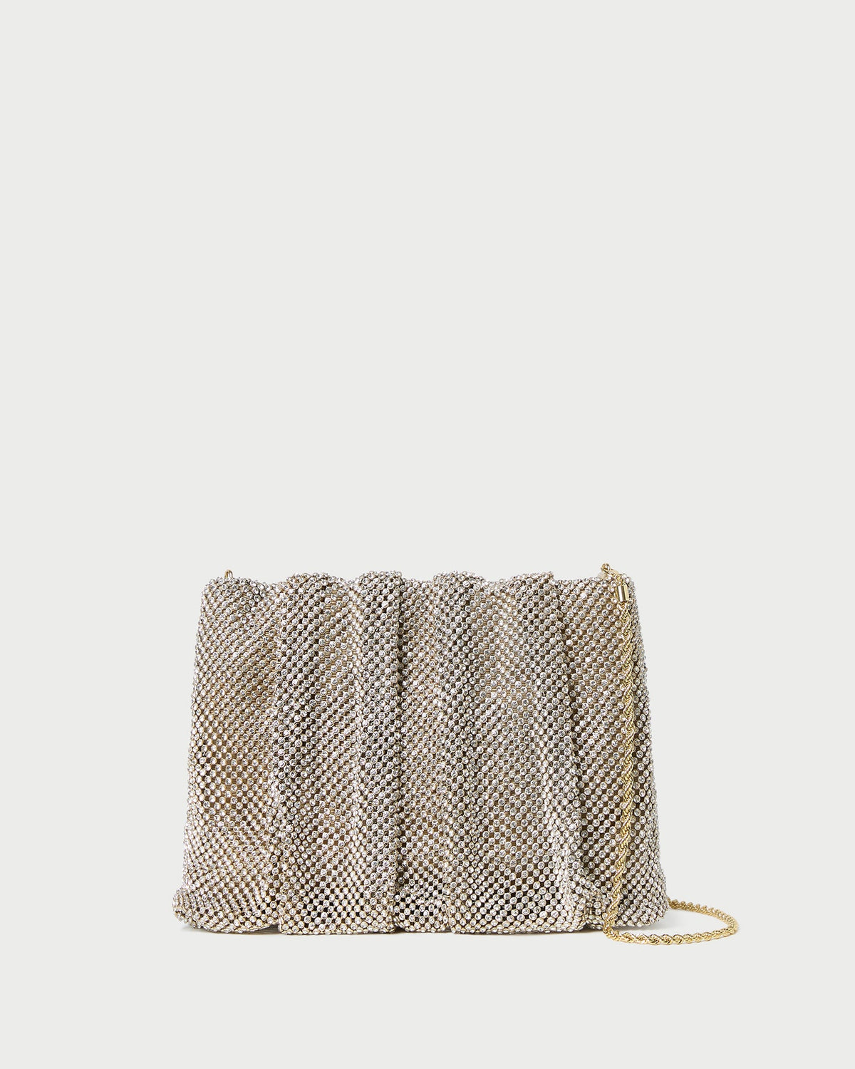 Ember Gold Diamante Gathered Clutch | Women Loeffler Randall