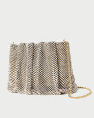 Ember Gold Diamante Gathered Clutch | Women Loeffler Randall