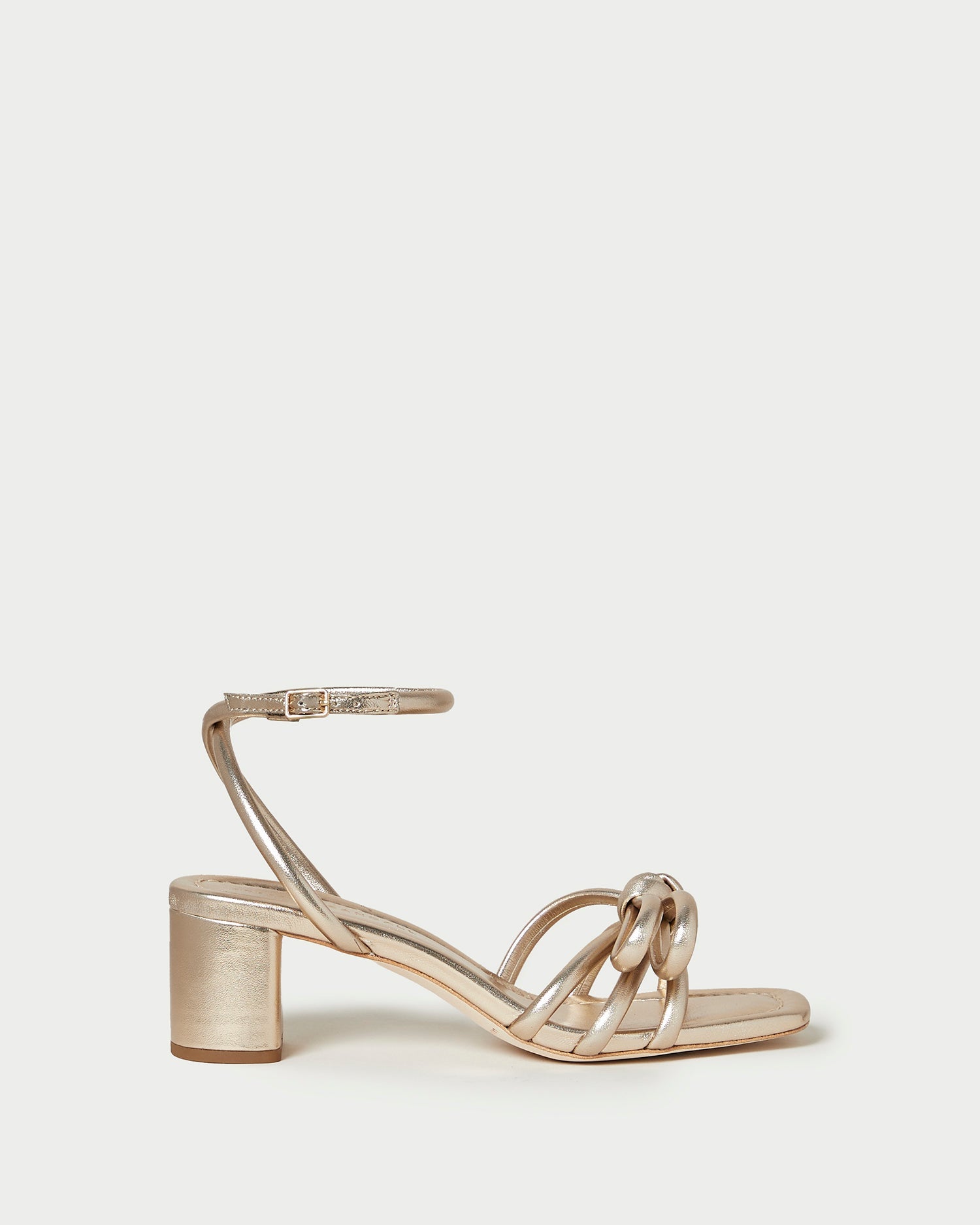 Mikel Champagne Bow Mid-Heel Sandal | Loeffler Randall Women