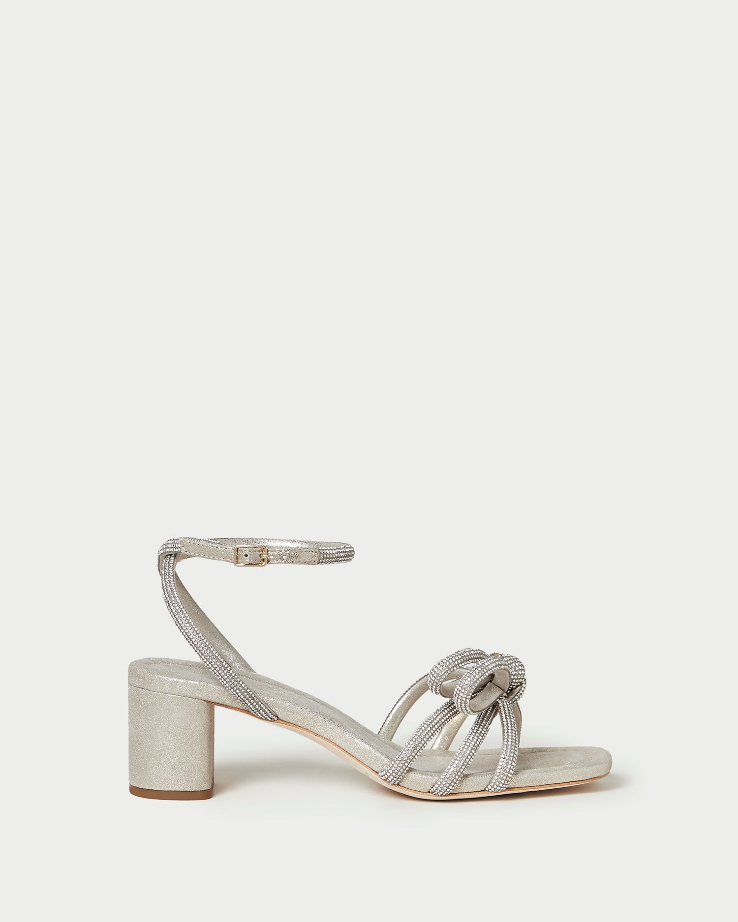 Loeffler Randall Women | Mikel Cappuccino Bow Mid-Heel Sandal
