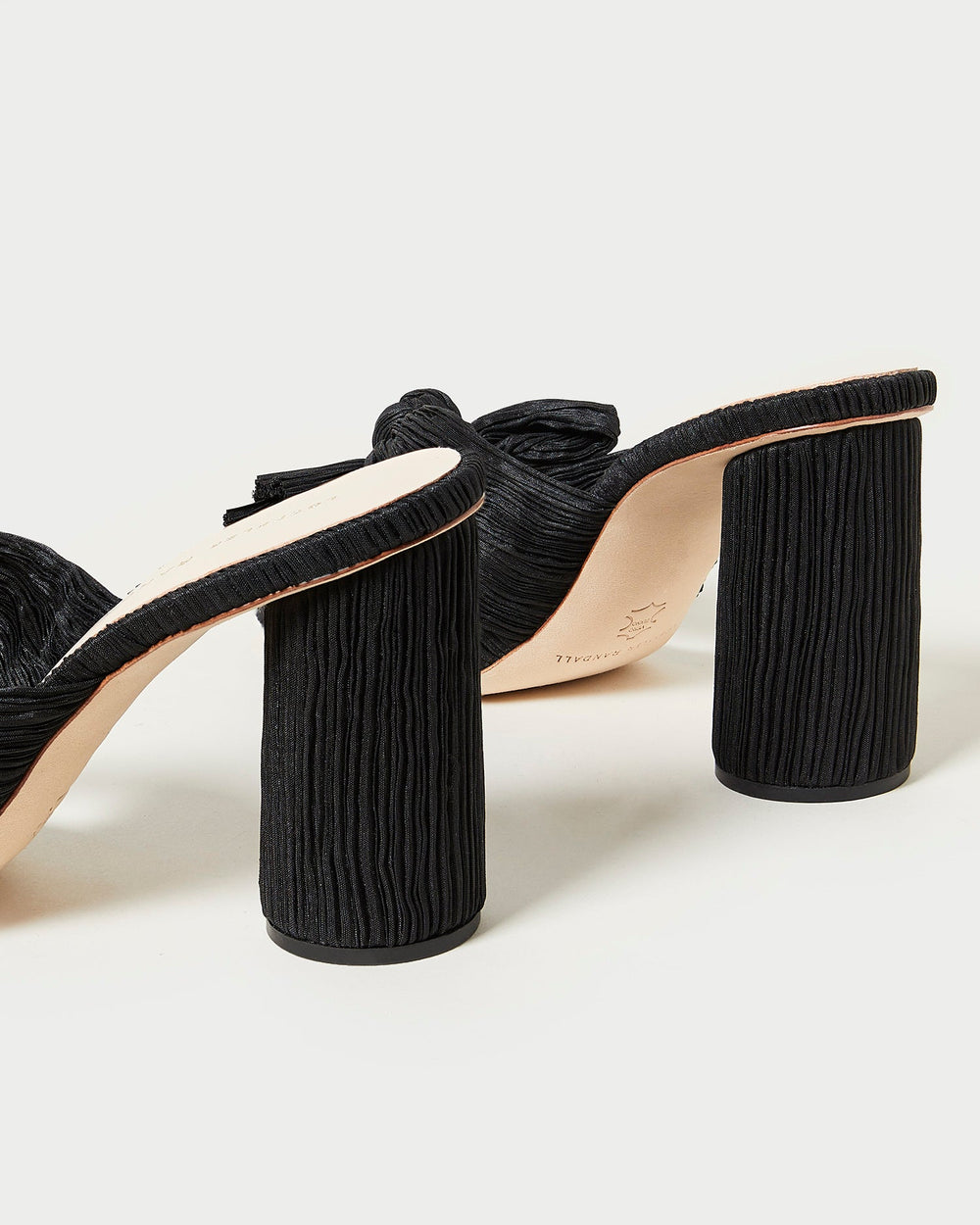 Loeffler Randall Women | Penny Black Pleated Bow Heel