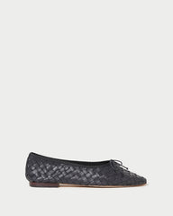 Loeffler Randall Women | Landry Black Woven Ballet Flat
