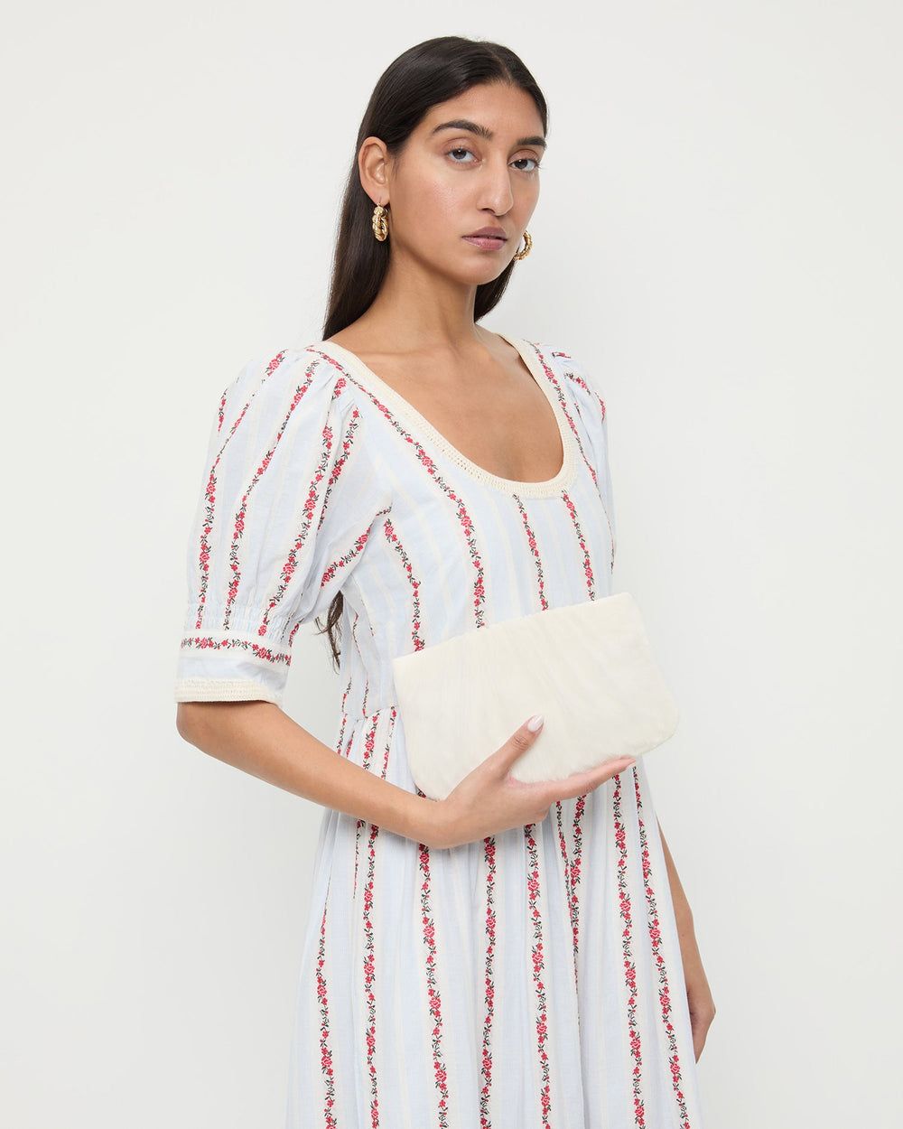 Loeffler Randall Women | Brit Pearl Flat Pleated Clutch