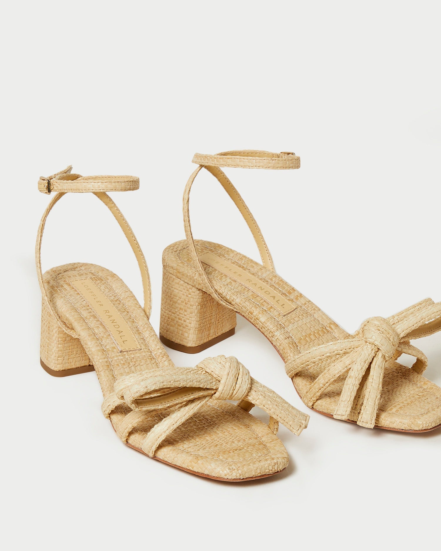 Mikel Natural Bow Mid-Heel Sandal | Women Loeffler Randall