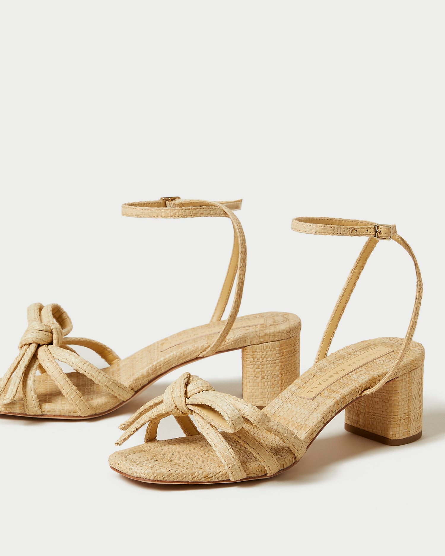 Mikel Natural Bow Mid-Heel Sandal | Women Loeffler Randall
