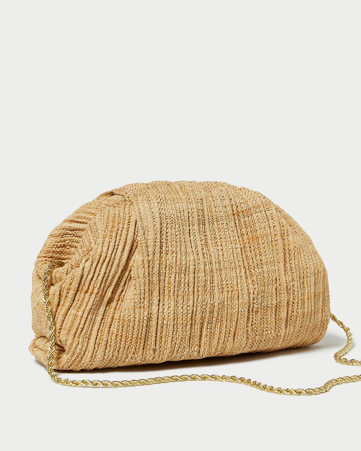 Bailey Natural Pleated Dome Clutch | Women Loeffler Randall