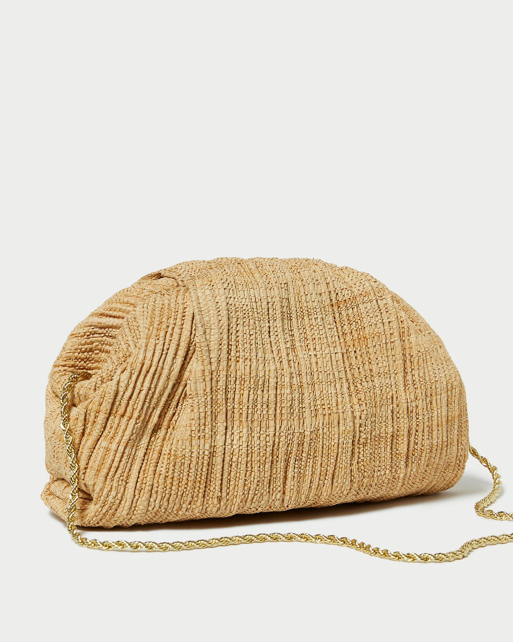 Bailey Natural Pleated Dome Clutch | Women Loeffler Randall