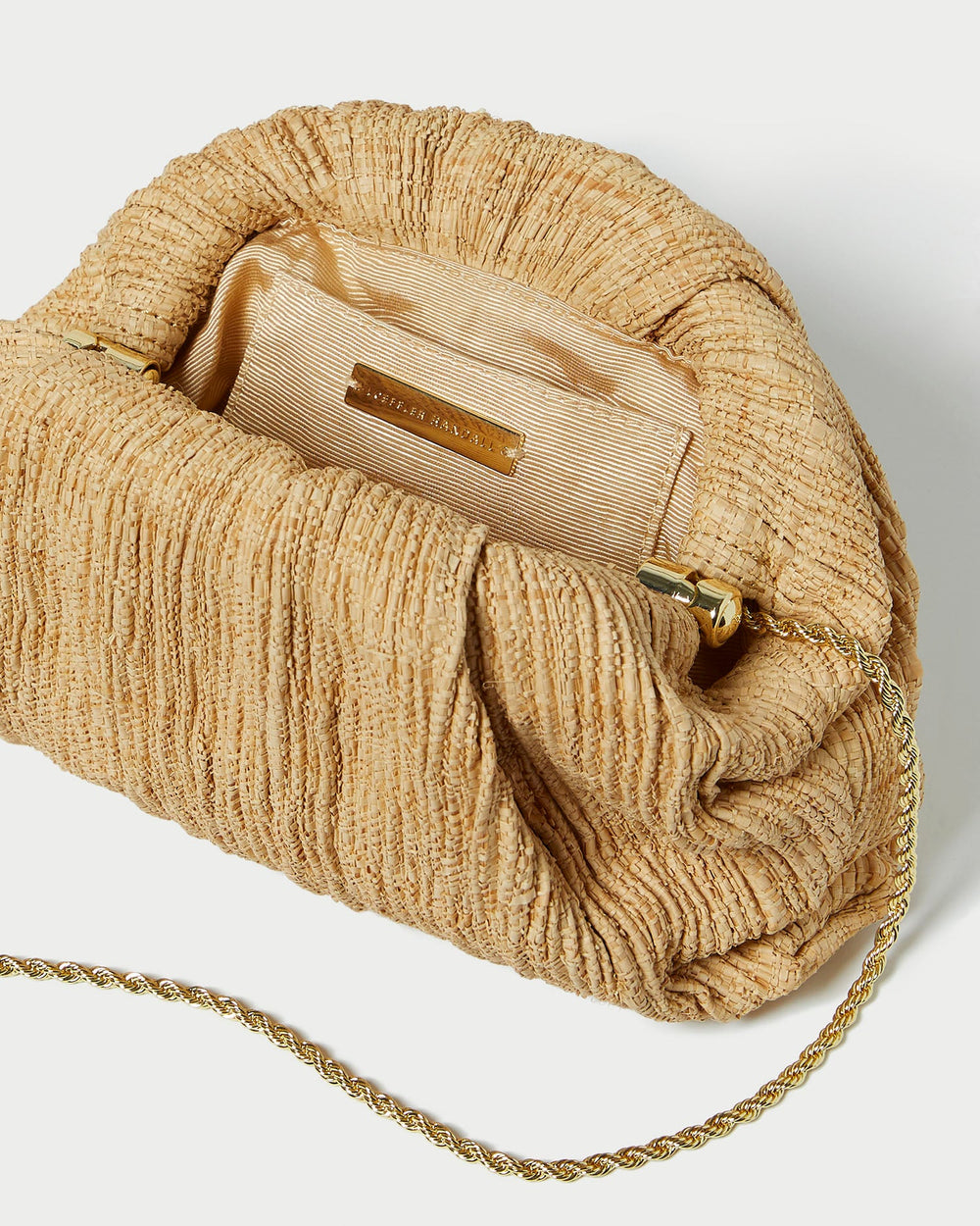 Bailey Natural Pleated Dome Clutch | Women Loeffler Randall
