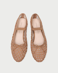 Leonie Brown Crochet Ballet Flat | Loeffler Randall Women