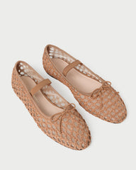 Leonie Brown Crochet Ballet Flat | Loeffler Randall Women