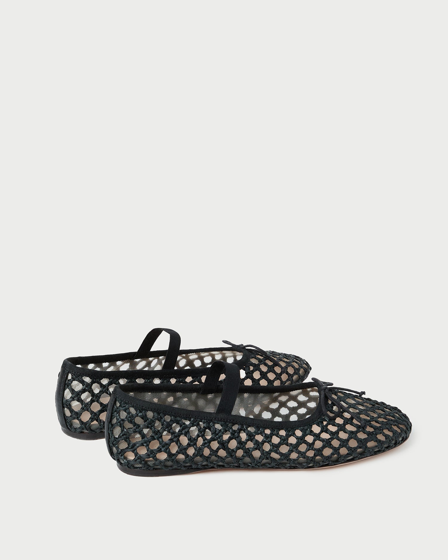 Leonie Black Crochet Ballet Flat | Women Loeffler Randall