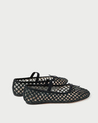 Leonie Black Crochet Ballet Flat | Women Loeffler Randall
