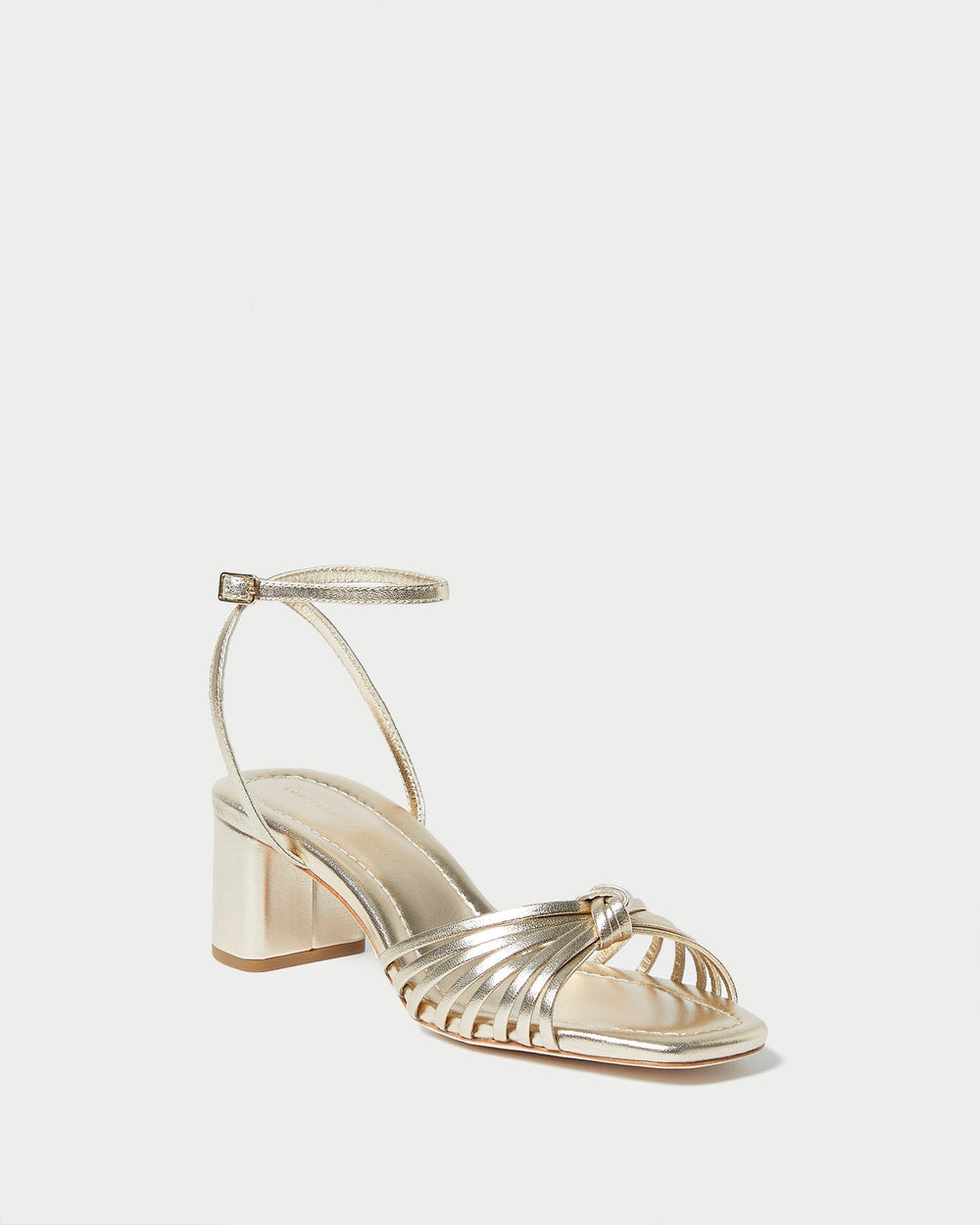 Loeffler Randall Women | Olivia Champagne Knot Mid-Heel