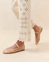 Leonie Caramel/Crystal Ballet Flat | Women Loeffler Randall