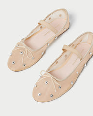 Leonie Caramel/Crystal Ballet Flat | Women Loeffler Randall