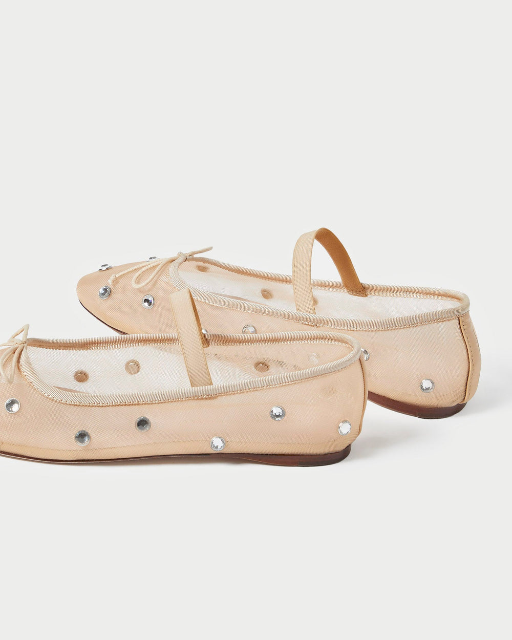 Leonie Caramel/Crystal Ballet Flat | Women Loeffler Randall
