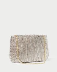 Brit Champagne Flat Pleated Clutch | Loeffler Randall Women