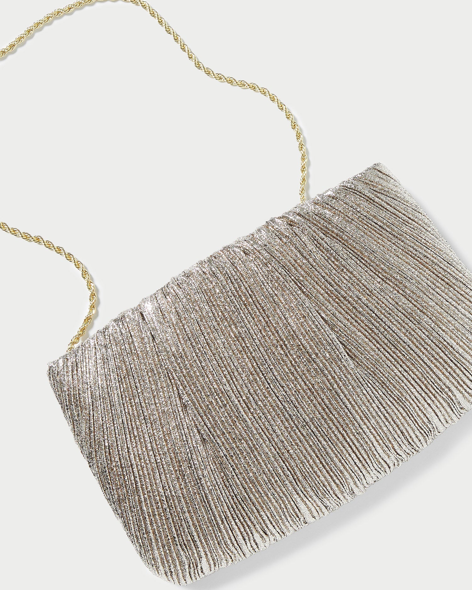 Brit Champagne Flat Pleated Clutch | Loeffler Randall Women