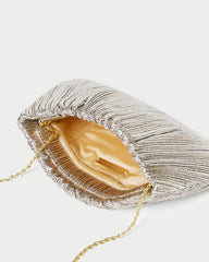 Brit Champagne Flat Pleated Clutch | Loeffler Randall Women