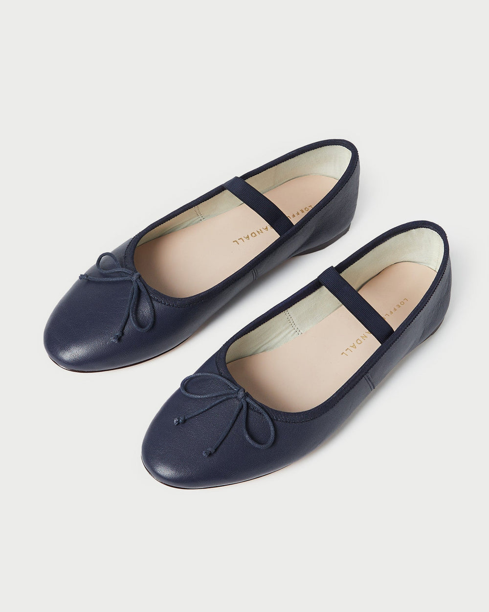 Leonie Navy Leather Ballet Flat | Women Loeffler Randall