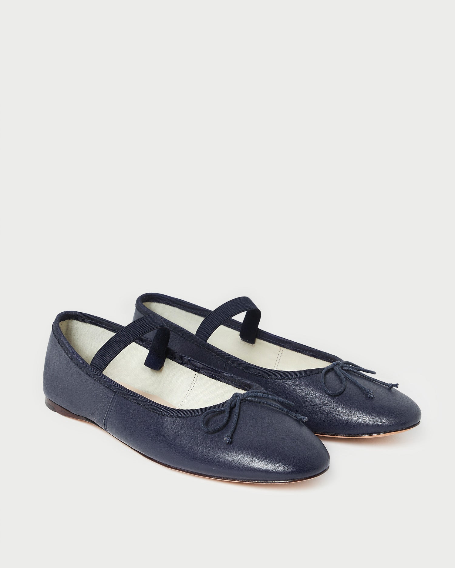 Leonie Navy Leather Ballet Flat | Women Loeffler Randall