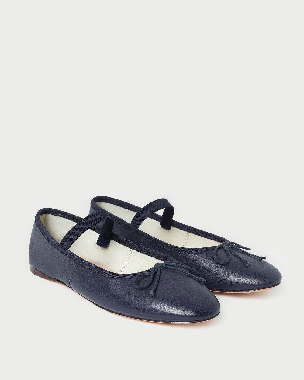 Leonie Navy Leather Ballet Flat | Women Loeffler Randall