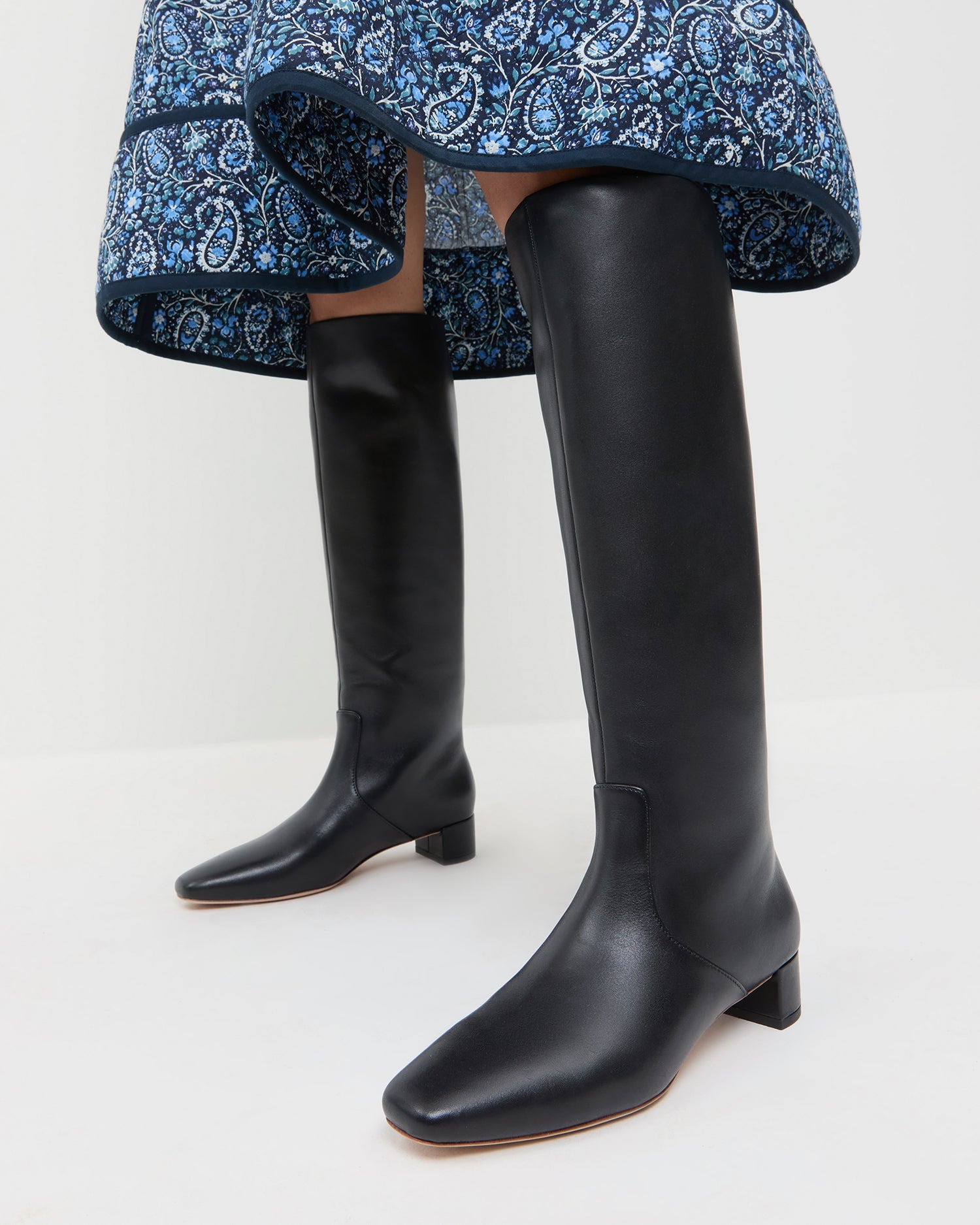 Indy Black Leather Tall Boot | Women Loeffler Randall