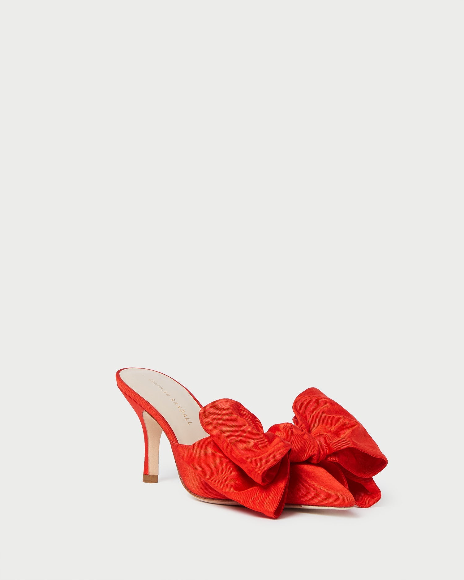 Margot Red Moiré Bow Mule | Women Loeffler Randall